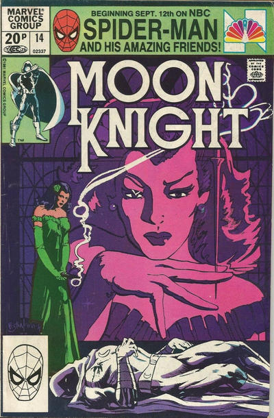Cover for Moon Knight (Marvel, 1980 series) #14 [British]