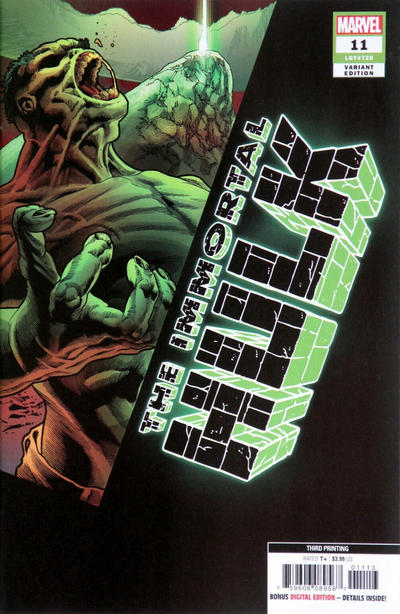 Cover for Immortal Hulk (Marvel, 2018 series) #11 [Third Printing - Joe Bennett]