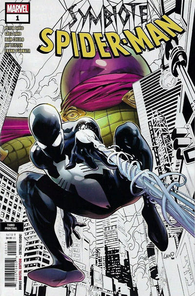 Cover for Symbiote Spider-Man (Marvel, 2019 series) #1 [Third Printing - Greg Land Cover]