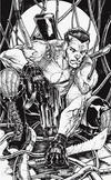 Cover for Bloodshot (Valiant Entertainment, 2019 series) #1 [Planet Awesome Collectibles NYCC - Virgin Black and White - Adelso Corona]