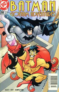 Cover for Batman: Gotham Adventures (DC, 1998 series) #58 [Newsstand]