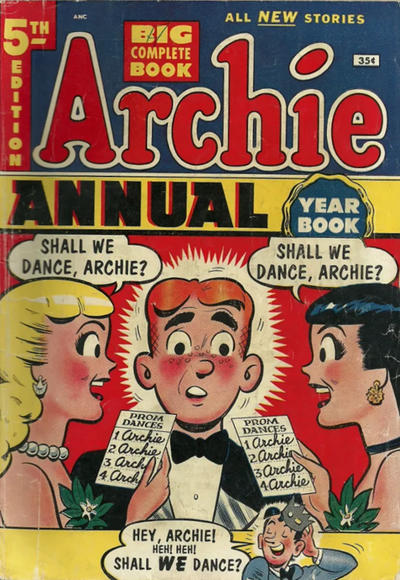 Cover for Archie Annual (Archie, 1950 series) #5 [35 cent]