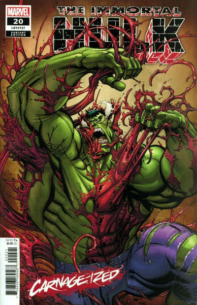 Cover for Immortal Hulk (Marvel, 2018 series) #20 [Nick Bradshaw 'Carnage-ized']