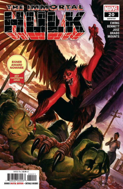 Cover for Immortal Hulk (Marvel, 2018 series) #20 [Alex Ross]