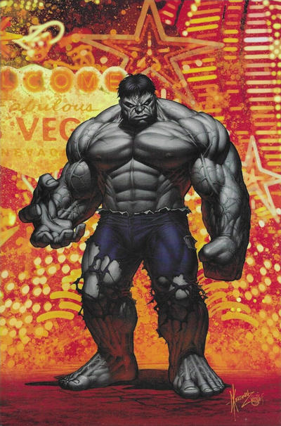 Cover for Immortal Hulk (Marvel, 2018 series) #20 [Aspen Comics / SDCC Exclusive Dale Keown Virgin Art (Grey Hulk)]
