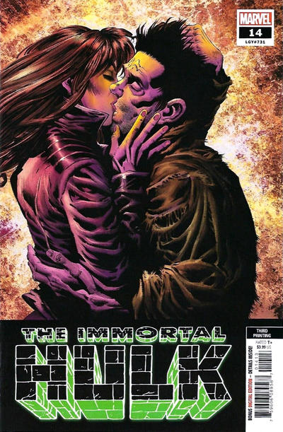 Cover for Immortal Hulk (Marvel, 2018 series) #14 [Third Printing - Kyle Hotz]