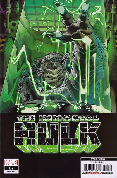 Cover for Immortal Hulk (Marvel, 2018 series) #17 [Second Printing - Joe Bennett]