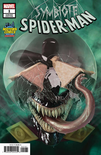 Cover for Symbiote Spider-Man (Marvel, 2019 series) #1 [Variant Edition - Midtown Comics Exclusive! - Rahzzah Cover]