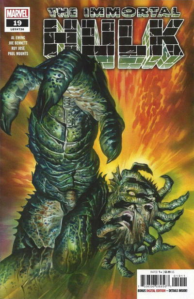 Cover for Immortal Hulk (Marvel, 2018 series) #19 [Alex Ross]