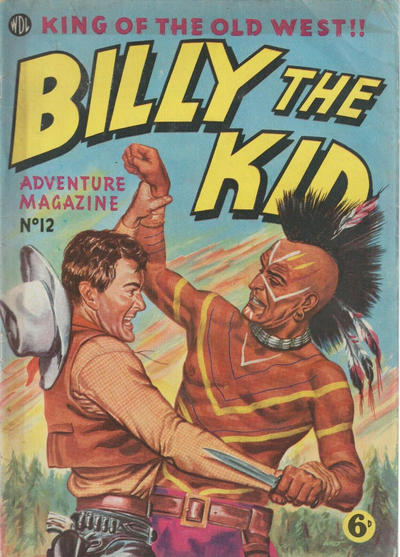 Cover for Billy the Kid Adventure Magazine (World Distributors, 1953 series) #12