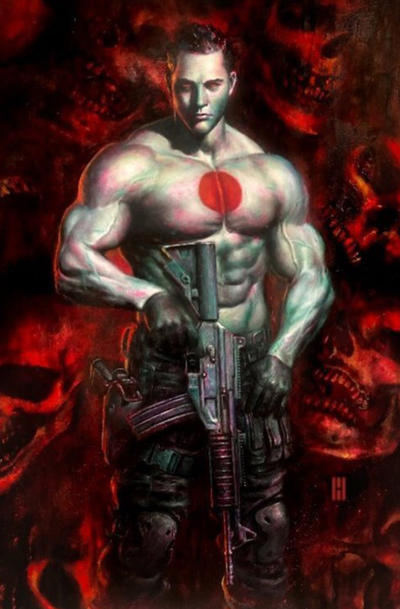 Cover for Bloodshot (Valiant Entertainment, 2019 series) #1 [Frankies Comics - Virgin Cover - Mike Choi]
