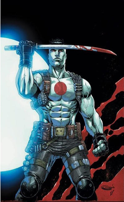 Cover for Bloodshot (Valiant Entertainment, 2019 series) #1 [Planet Awesome Collectibles NYCC - Virgin Cover - Sajad Shah]