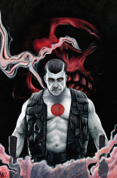 Cover for Bloodshot (Valiant Entertainment, 2019 series) #1 [Oasas Comics NYCC - Virgin Cover - Chadwick Haverland]