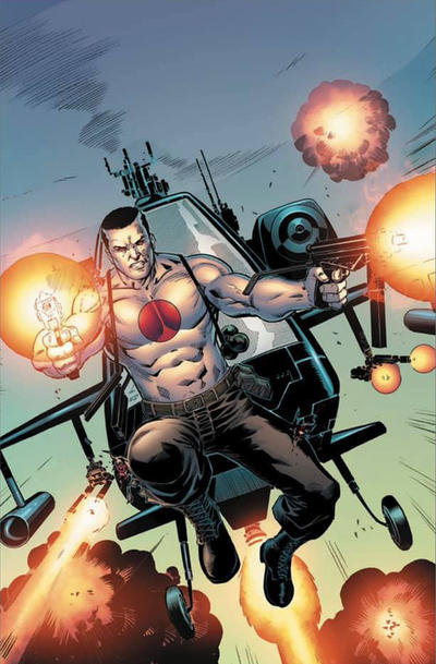 Cover for Bloodshot (Valiant Entertainment, 2019 series) #1 [Shazam Comics and Toys - Virgin Cover - Joe Gri and Barry Kitson]