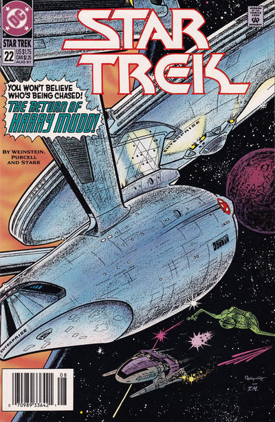 Cover for Star Trek (DC, 1989 series) #22 [Newsstand]