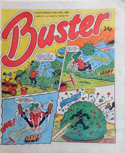 Cover for Buster (IPC, 1960 series) #28 June 1986 [1329]