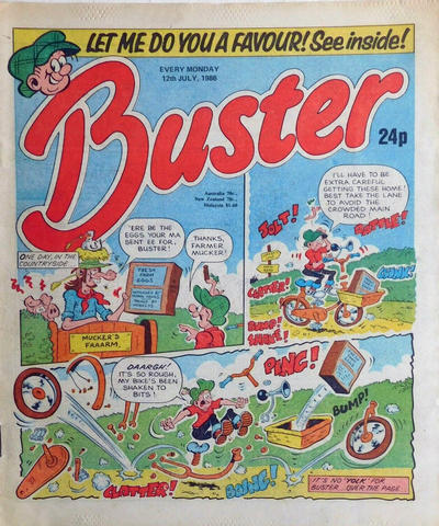 Cover for Buster (IPC, 1960 series) #12 July 1986 [1331]