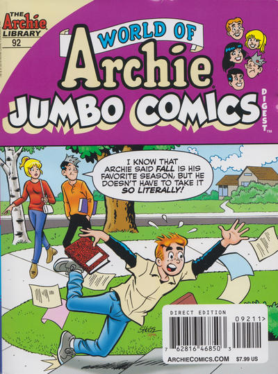 Cover for World of Archie Double Digest (Archie, 2010 series) #92