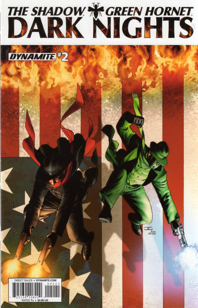 Cover for The Shadow / Green Hornet: Dark Nights (Dynamite Entertainment, 2013 series) #2 [Cover B - John Cassaday]