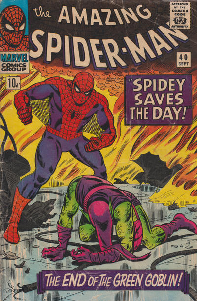 Cover for The Amazing Spider-Man (Marvel, 1963 series) #40 [British]