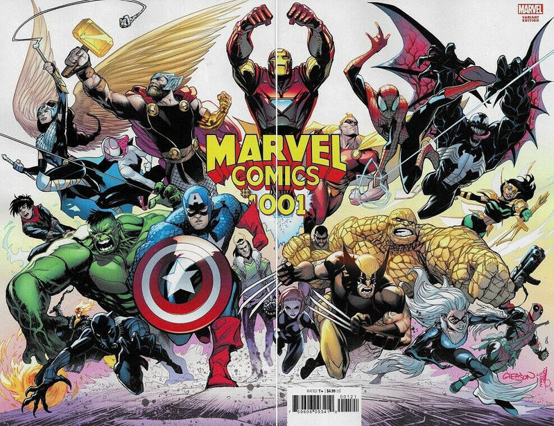 Cover for Marvel Comics (Marvel, 2019 series) #1001 [Wraparound Variant Cover]