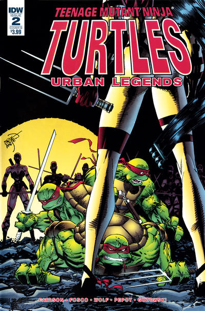Cover for Teenage Mutant Ninja Turtles: Urban Legends (IDW, 2018 series) #2 [Cover B - Erik Larsen]