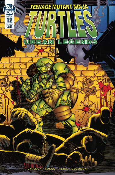 Cover for Teenage Mutant Ninja Turtles: Urban Legends (IDW, 2018 series) #12 [Cover B - Frank Fosco and Erik Larsen]