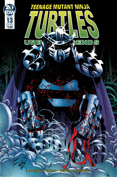 Cover for Teenage Mutant Ninja Turtles: Urban Legends (IDW, 2018 series) #13 [Cover B - Frank Fosco and Erik Larsen]