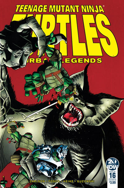 Cover for Teenage Mutant Ninja Turtles: Urban Legends (IDW, 2018 series) #16 [Cover B - Frank Fosco and Erik Larsen]