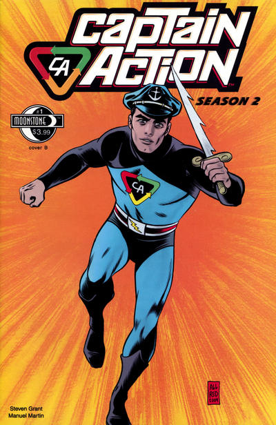 Cover for Captain Action Season Two (Moonstone, 2010 series) #1 [Cover B Mike Allred]