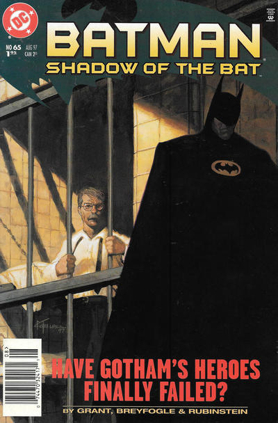 Cover for Batman: Shadow of the Bat (DC, 1992 series) #65 [Newsstand]