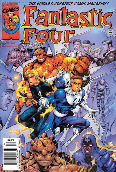 Cover for Fantastic Four (Marvel, 1998 series) #34 [Newsstand]