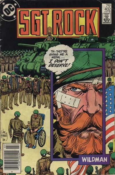Cover for Sgt. Rock (DC, 1977 series) #402 [Newsstand]