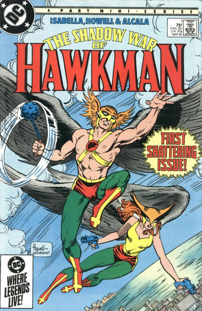 Cover for The Shadow War of Hawkman (DC, 1985 series) #1 [Direct]