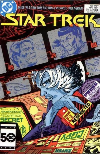 Cover for Star Trek (DC, 1984 series) #16 [Direct]