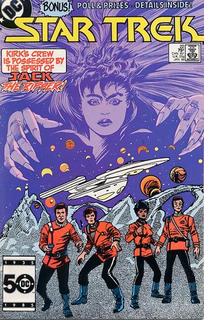 Cover for Star Trek (DC, 1984 series) #22 [Direct]