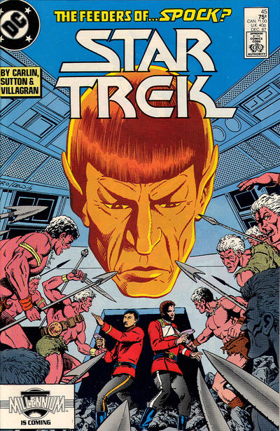 Cover for Star Trek (DC, 1984 series) #45 [Direct]