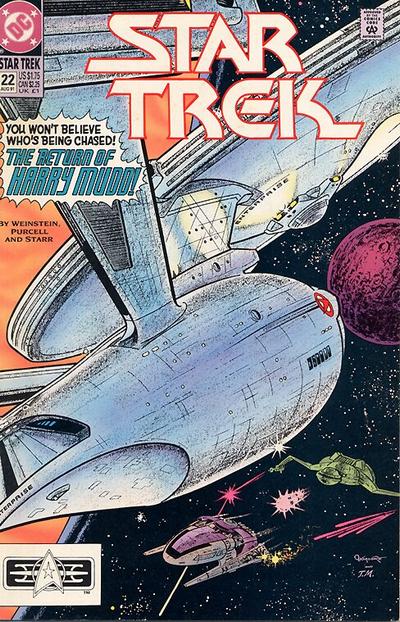 Cover for Star Trek (DC, 1989 series) #22 [Direct]