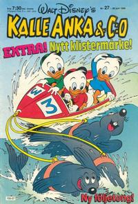 Cover Thumbnail for Kalle Anka & C:o (Hemmets Journal, 1957 series) #27/1986
