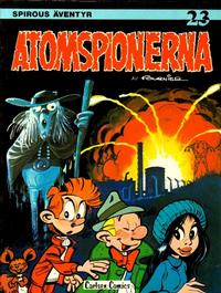 Cover Thumbnail for Spirous äventyr (Carlsen/if [SE], 1974 series) #23 - Atomspionerna
