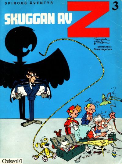 Cover for Spirous äventyr (Carlsen/if [SE], 1974 series) #3 - Skuggan av Z