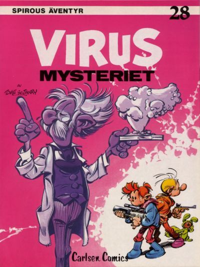 Cover for Spirous äventyr (Carlsen/if [SE], 1974 series) #28 - Virusmysteriet