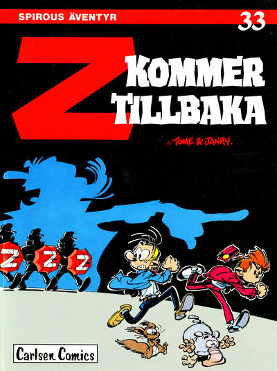 Cover for Spirous äventyr (Carlsen/if [SE], 1974 series) #33 - Z kommer tillbaka