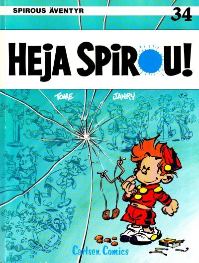 Cover for Spirous äventyr (Carlsen/if [SE], 1974 series) #34 - Heja Spirou!