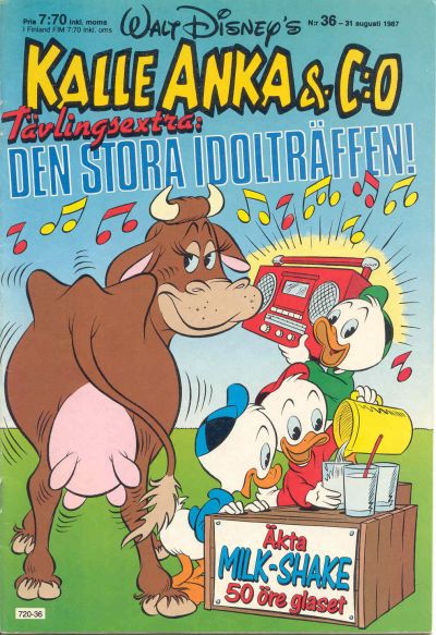 Cover for Kalle Anka & C:o (Hemmets Journal, 1957 series) #36/1987