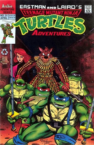 Cover for Teenage Mutant Ninja Turtles Adventures (Archie, 1989 series) #31