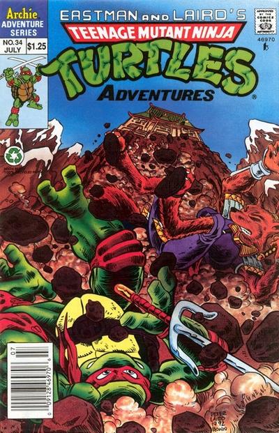 Cover for Teenage Mutant Ninja Turtles Adventures (Archie, 1989 series) #34