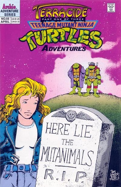 Cover for Teenage Mutant Ninja Turtles Adventures (Archie, 1989 series) #55 [Direct]