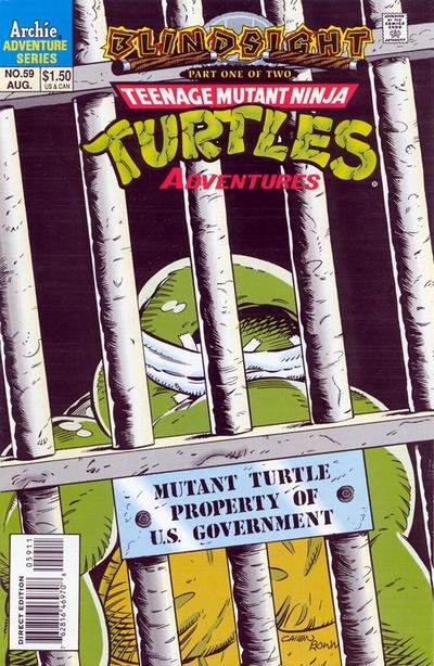 Cover for Teenage Mutant Ninja Turtles Adventures (Archie, 1989 series) #59 [Direct Edition]