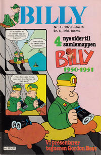 Cover Thumbnail for Billy (Semic, 1977 series) #7/1979